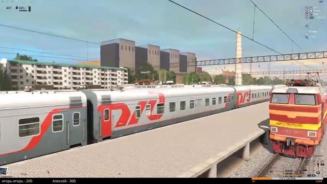 Trainz19 Пользовательский мультиплеер ЧС8-042. 1440p