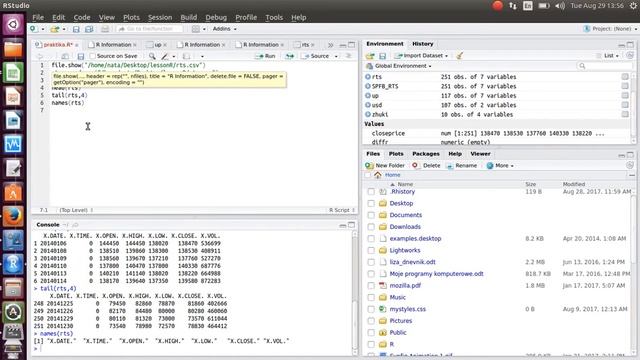 Загрузка таблиц .csv и .xls и простейшие запросы по их анализу в R Studio смотреть онлайн