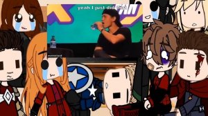 avengers react to their actors//part 1 tom holland//g.c.r.v//avengers