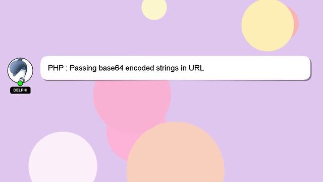 PHP : Passing base64 encoded strings in URL смотреть онлайн