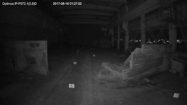 Тестирование дальности ИК-подсветки видеокамеры Optimus IP-P072.1(2.8)D  в полной темноте