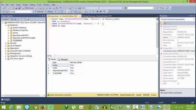 How To List Of Databases With Only Full | Simple| Bulk Logged Recovery Model смотреть онлайн