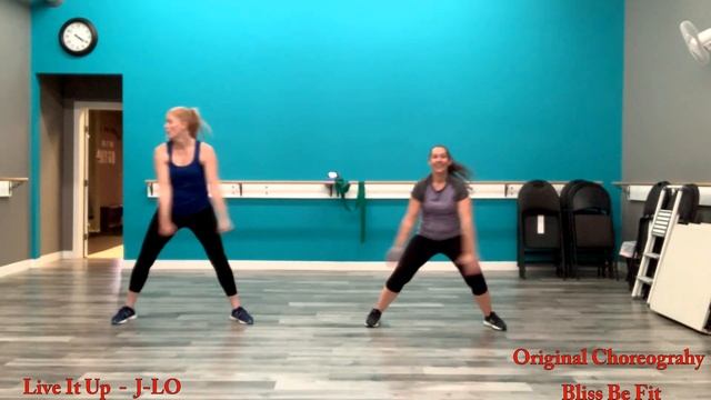 Zumba Warm Up - Bliss Be Fit ( Live It Up by J-Lo) Choreography смотреть онлайн