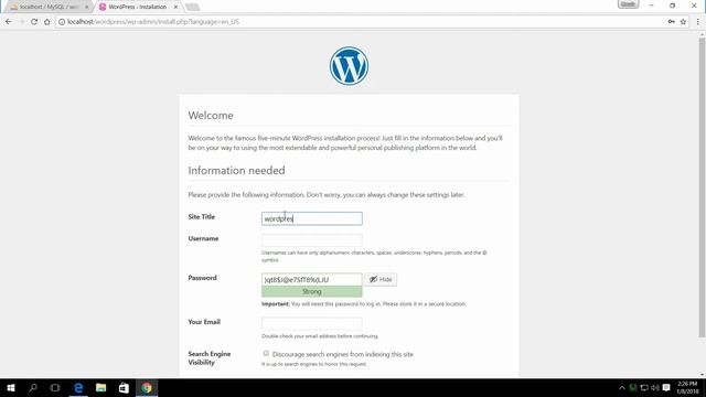 How to Download & Install Wordpress on Wamp Server 2018 Windows 10 (Part 2) смотреть онлайн