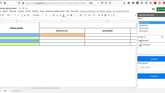Google spreadsheet - Script (sample Add ideas edit and sorting it ) смотреть онлайн
