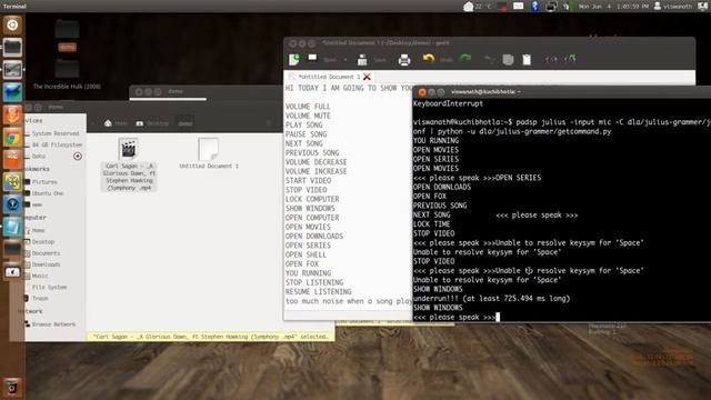 Speech Recognition Ubuntu Linux смотреть онлайн