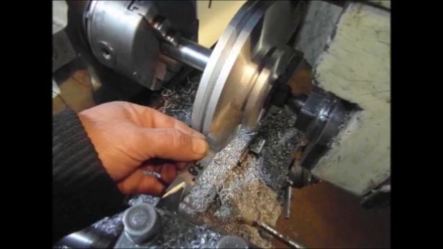 Изготовление шкивов с имплантатами для привода токарного станка 16У04П смотреть онлайн