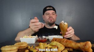 ASMR FISH AND CHIPS MUKBANG | DAVE KAY ASMR