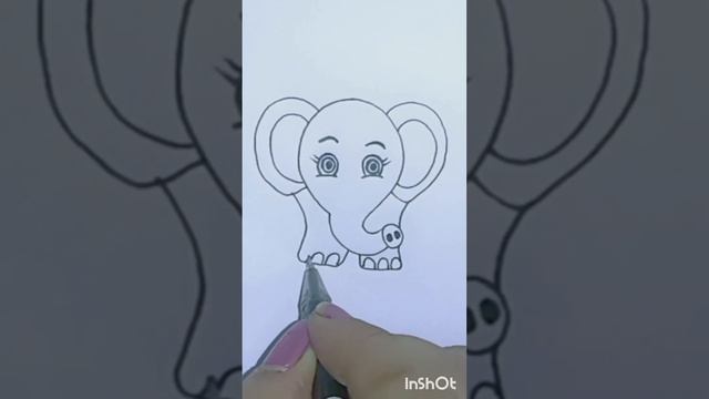 КАК НАРИСОВАТЬ СЛОНЁНКА ? смотреть онлайн