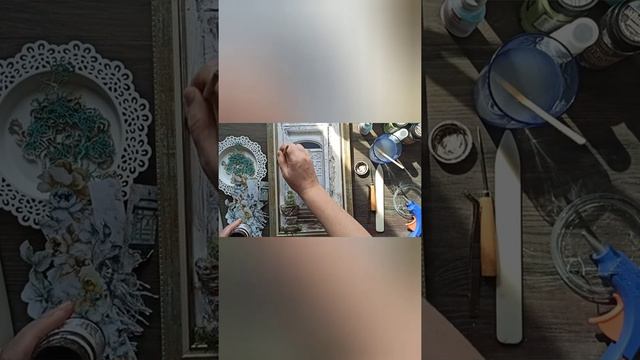 #скрапбукинг #миксмедиа МК холст "Дверь в лето" смотреть онлайн