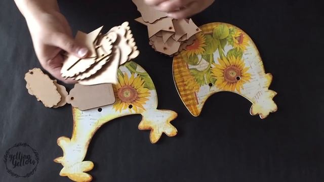 Decoupage on MDF wall hangings - Kitchen decor смотреть онлайн