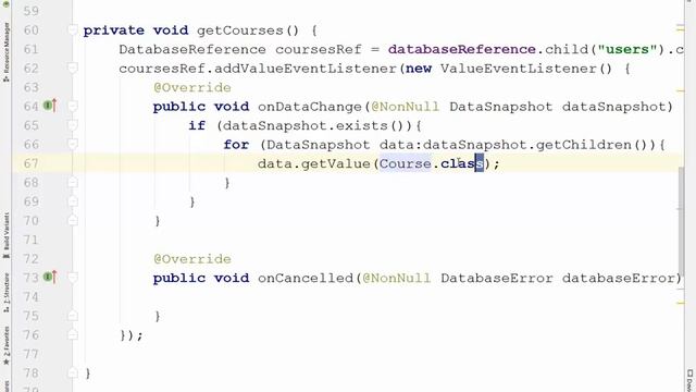 45. Android Tutorial: part 6: Firebase Database - show data in recyclerview смотреть онлайн