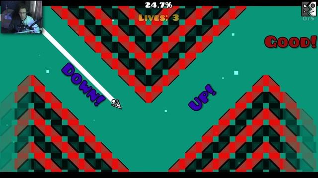 Каждая ПОПЫТКА УСЛОЖНЯЕТ уровень | Geometry Dash смотреть онлайн