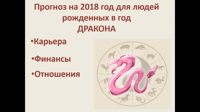 Бацзы прогноз на 2018 год для людей рожденных в год Дракона смотреть онлайн