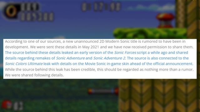 SEGA Doing DAMAGE CONTROL Over Canceled 2021 2D Sonic Game! Frontiers Gameplay Trailer Coming MARCH смотреть онлайн