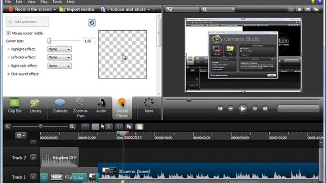 Camtasia Studio Урок 9 Эффекты курсора смотреть онлайн