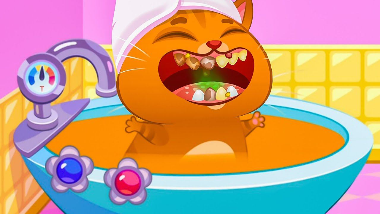 Суровый КОТИК БУБУ #96. День в салоне красоты. Челлендж. Мультик ИГРА про котят на Игрули TV смотреть онлайн