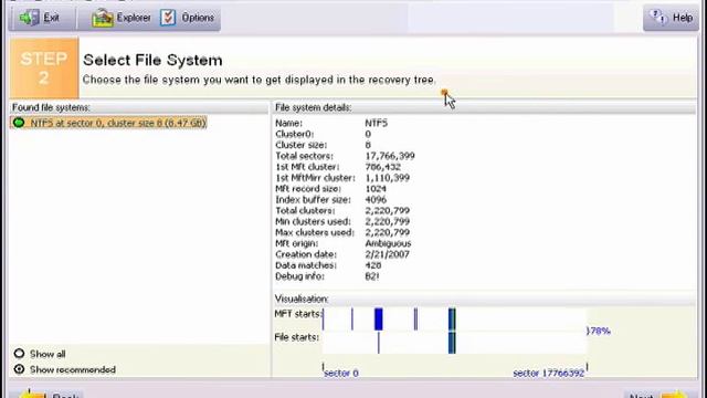 GetDataBack for NTFS Tutorial on scanning an image смотреть онлайн