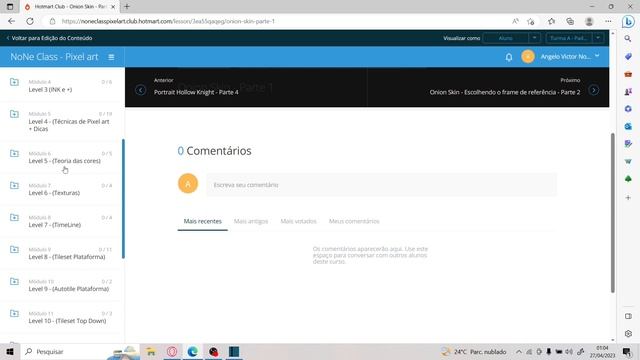 Anúncio curso de PIXEL ART NoNeClass смотреть онлайн