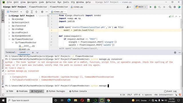 Django Machine Learning Flower Prediction app Using Random Forest Classifier смотреть онлайн