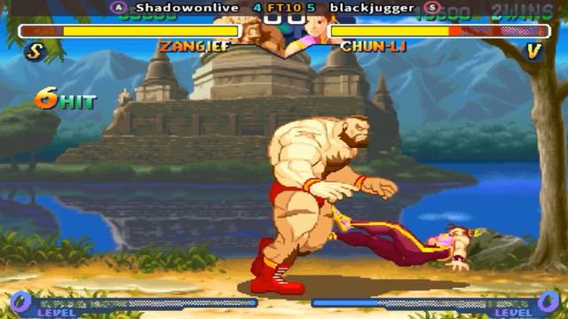 Street Fighter Alpha 2 - Shadowonlive vs blackjugger FT10 смотреть онлайн
