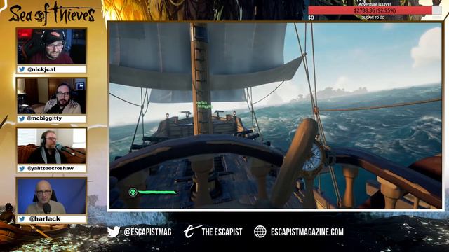 It's Time for A Kraken Hunt - Sea of Thieves with Yahtzee, Jack, Marty and Nick смотреть онлайн