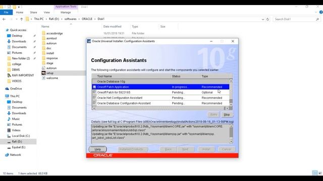 How to install oracle 10g In windows by padhaku mentor смотреть онлайн