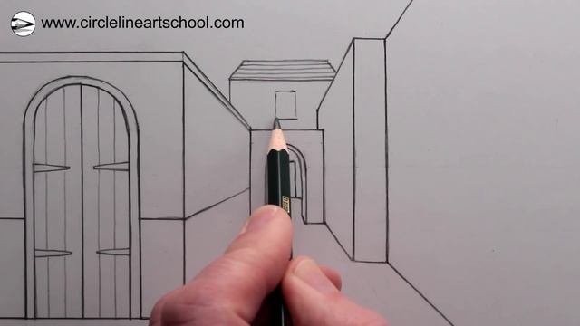 How to Draw Backgrounds for Beginners using 1-Point Perspective смотреть онлайн