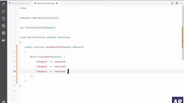 MunchExpress 09 Vue js post call handle in Laravel смотреть онлайн