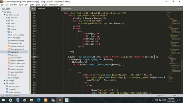 Create Dashboard for Website using PHP and MySQL Database in Hindi | Web Development for Beginner смотреть онлайн