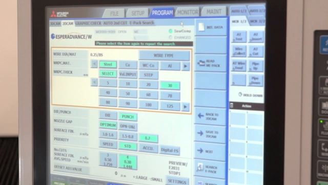Mitsubishi wire EDM Control walk through with HK Technology смотреть онлайн