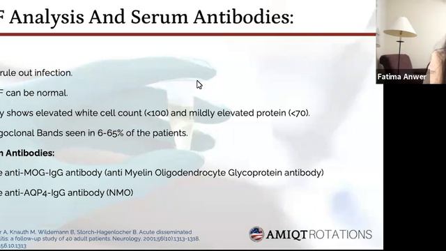 AMIQT -- Dr. Fatima Anwer: Acute Disseminated Encephalomyelitis смотреть онлайн