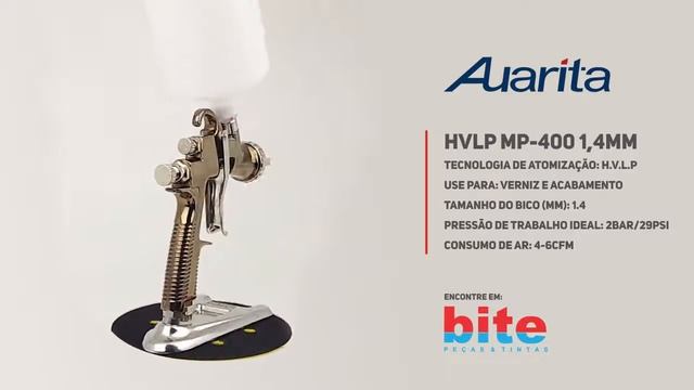 Pistola Gravidade HVLP MP-400 bico 1,4mm смотреть онлайн