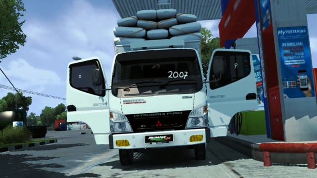 $HAREE?? || RIVIEW MOD TRUCK CANTER ENGKEL TERBARU MUHKLAS PO || BUSSID 4.0.3 смотреть онлайн