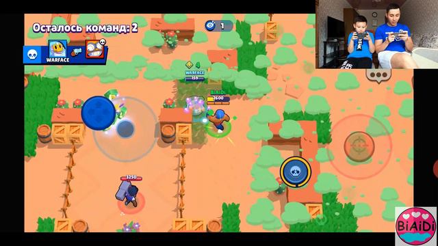 Папа и Бейбарс лучшее прохождение в Бравл Старс. Парное столкновение, Спраут и Эль Примо. смотреть онлайн