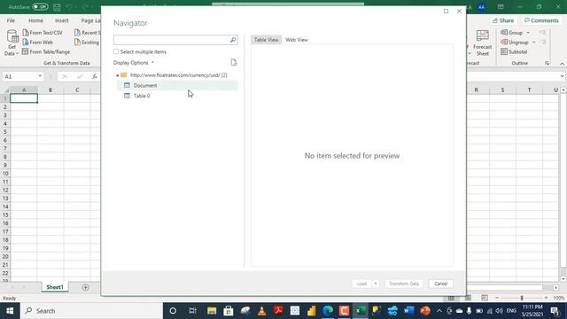 Import Exchange Rates Data from the Web to Excel смотреть онлайн