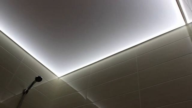 Ремонт ванной со светящимся потолком смотреть онлайн