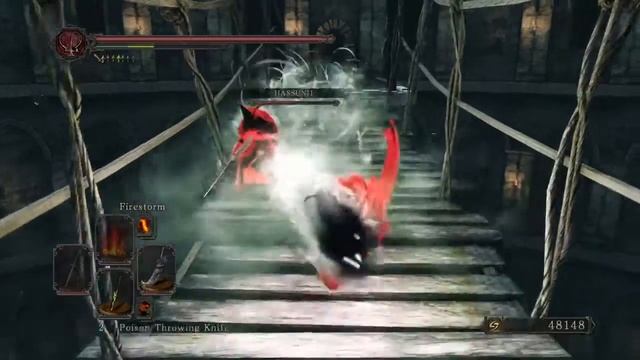 Dark Souls 2 - Curved Dragon Greatsword's R2 and the bridge arena смотреть онлайн