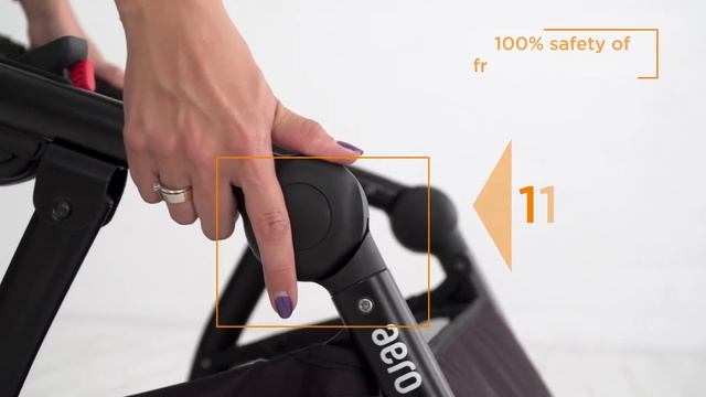 AERO Tutis stroller - 100% safety of frame while folding смотреть онлайн