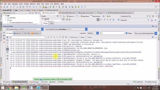 Push Notification in Android Using GCM (Google Cloud Messaging) смотреть онлайн