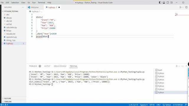 L9. Dictionary Data Type | Python Tutorial for Beginners смотреть онлайн