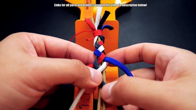 How to Make a Flat 4 Strand Round Braid Paracord Bracelet Tutorial | Knot and Loop Style смотреть онлайн