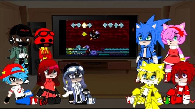 CHARACTER REACT TO PREY AND FIGHT OR FLIGHT (SONIC EXE 3.0) смотреть онлайн
