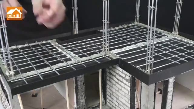 Как построить удивительный мини домик из кирпича и бетона | Мини Стройка смотреть онлайн