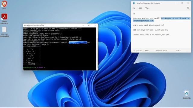 Create and ADD SSH key to GitHub смотреть онлайн