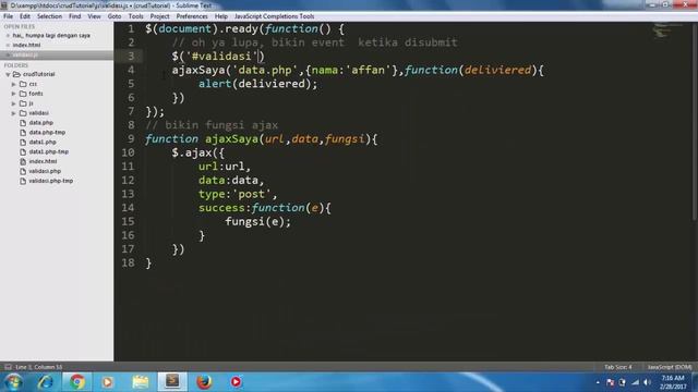 BELAJAR PHP & JQUERY - modul 3 (Membuat validasi form input dengan mudah) смотреть онлайн