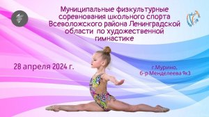 Отчётный ролик. Соревнования школьного спотра по гимнастике. Мурино, 28.04.24