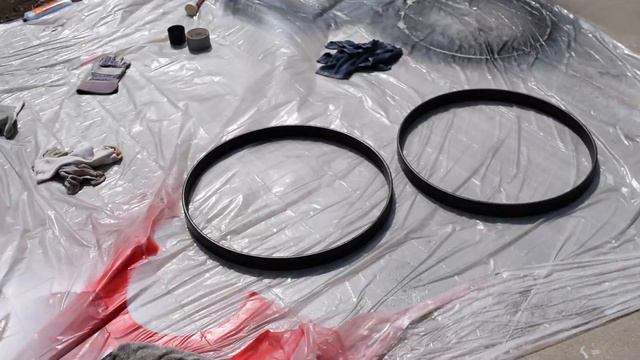 HOW TO CUSTOM PAINT DRUM SET CHEAP (video tutorial) Drumming Chronicles смотреть онлайн