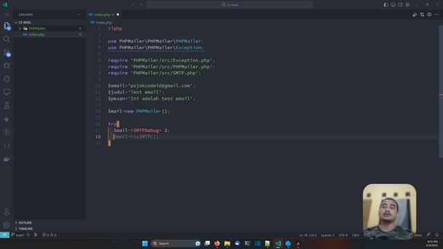 PHP TUTORIAL #74 SETTING SMTP GMAIL UNTUK KIRIM EMAIL смотреть онлайн