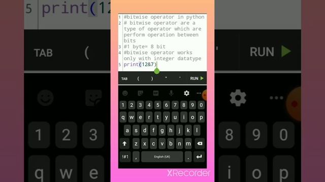 Bitwise operator in python смотреть онлайн